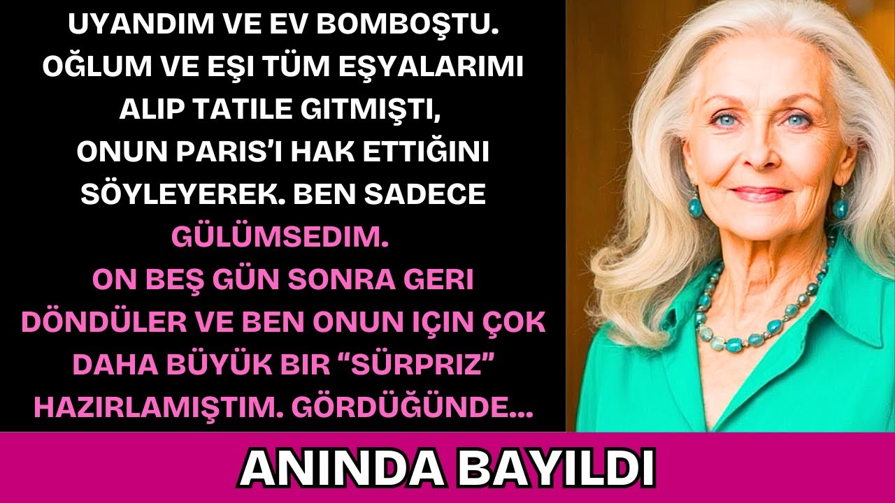 Oğlum Eşyalarımı Satıp Eşiyle Seyahate Çıktı—Günler Sonra Hediyem Onu Şoke Etti