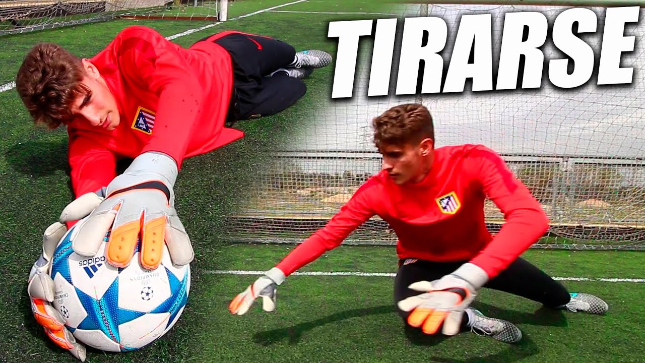 Como Tirarse al Suelo (Porteros) - Como Parar un Balón Raso y Técnica de Caída (Arquero Tutorial)