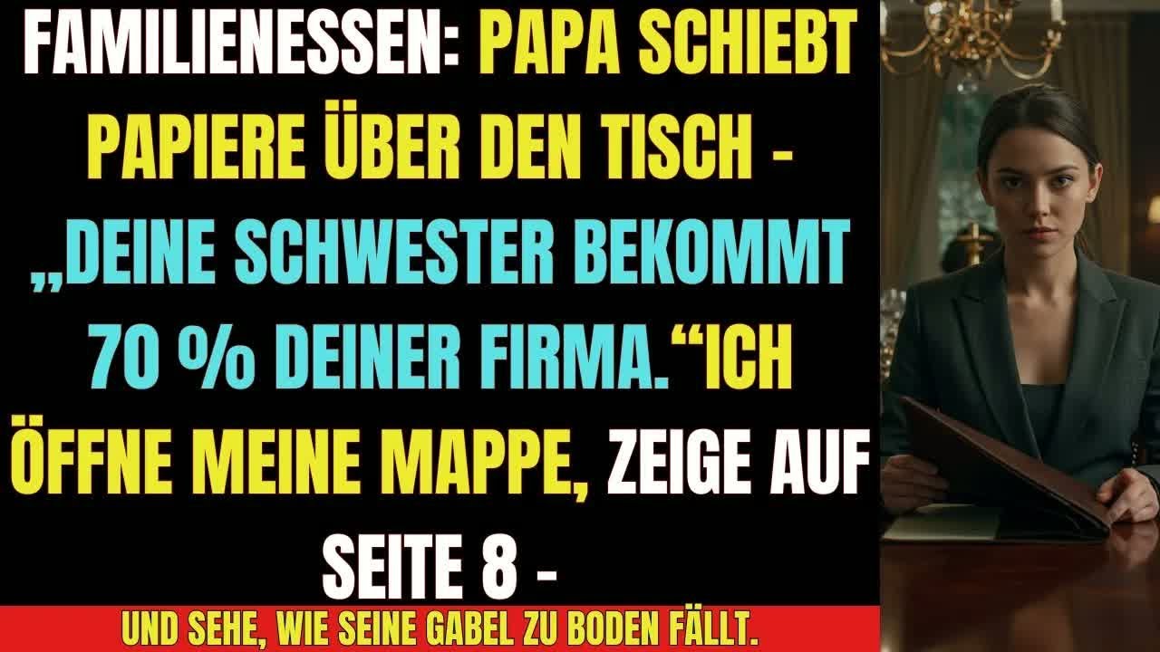 🔥 „Meine Schwester sollte 70 % meiner Firma bekommen – doch Seite 8 veränderte ALLES!“