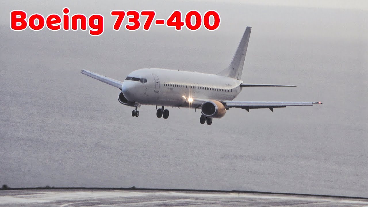 Stunning RARE Boeing 737-400 Landing at Madeira Airport
