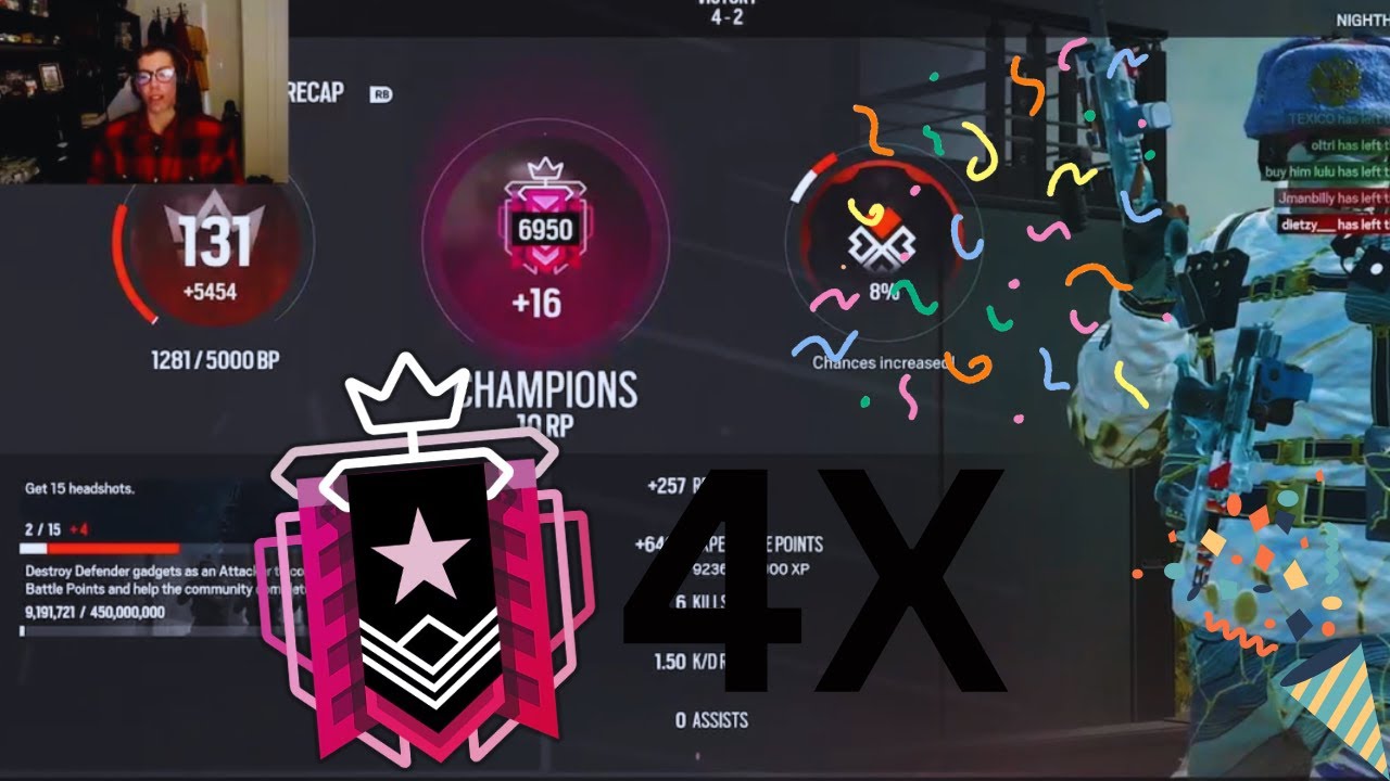 CHAMPION AGAIN BABY (4X) COME ON