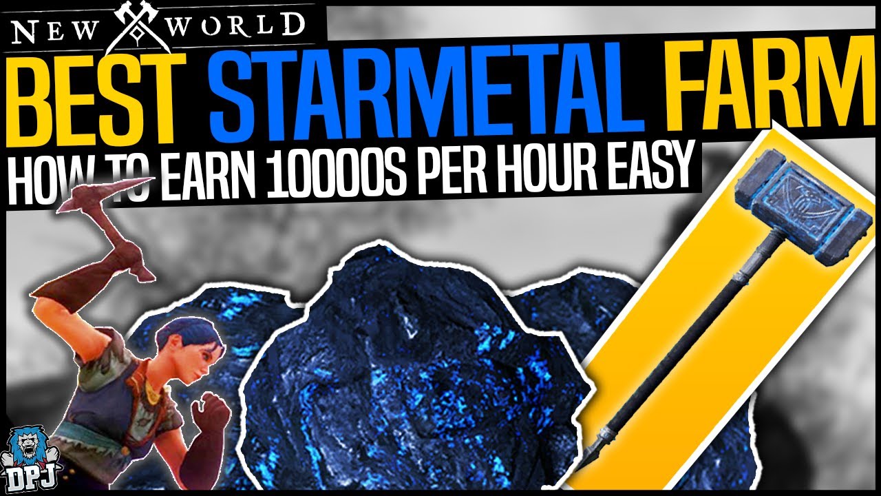 New World: INFINITE STARMETAL VEIN / ORE ROCK FARM - 10000s Per Hour - Fast Starmetal Farm Guide
