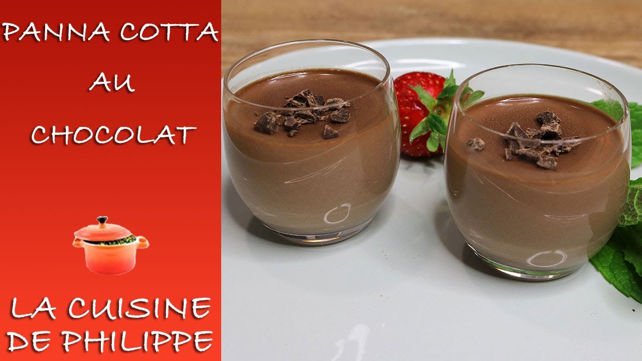 Panna cotta au chocolat