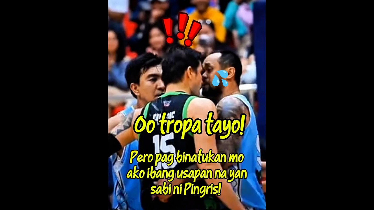 Pingris at Gaco nagkainitan!💦😱Batukan ba naman si Pinoy Sakuragi!💥💨 #shorts #shortsfeed #basketball