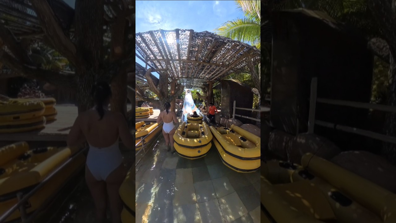 Water Coaster Slide at Water Park #rollercoaster #watercoaster #aquaticadventure