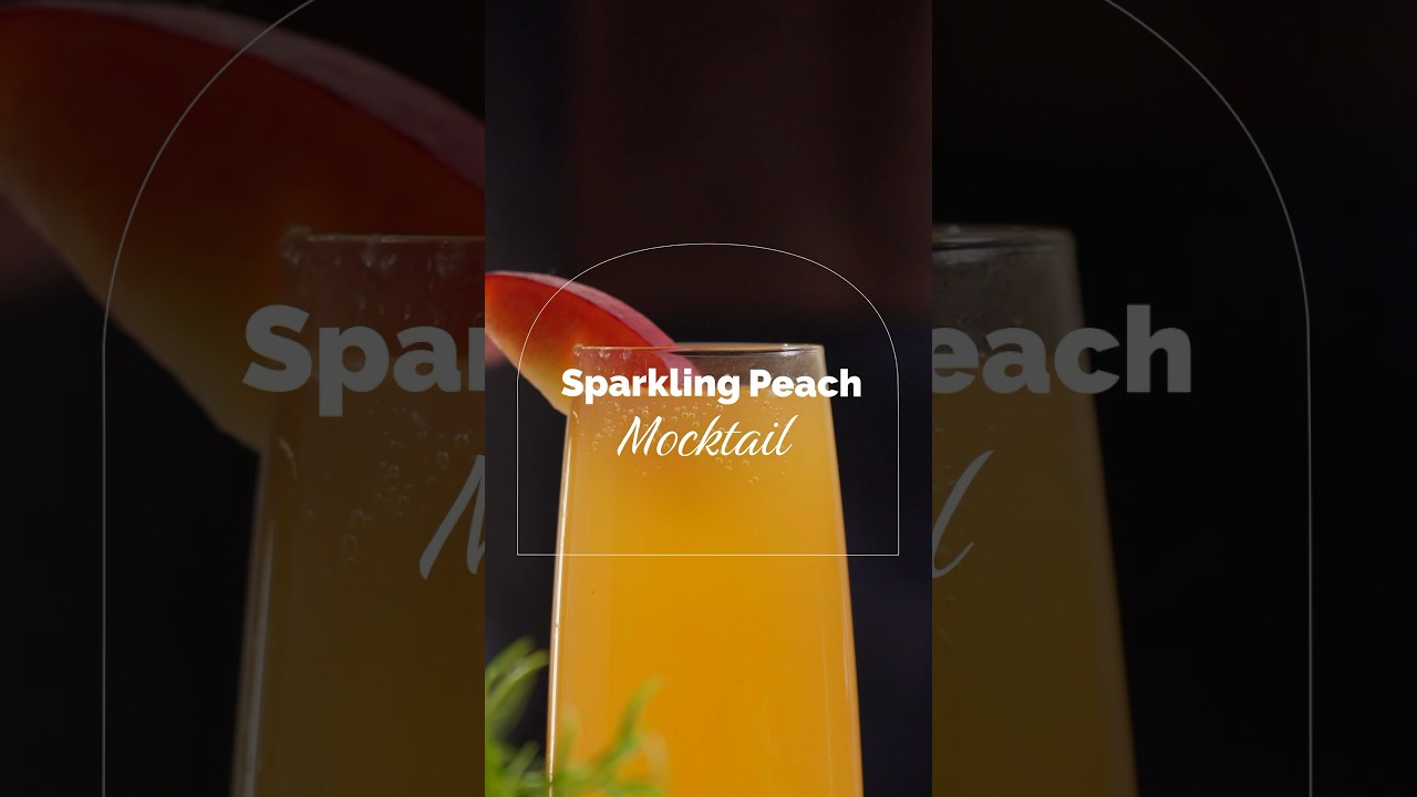 Recipe Inspiration: Sparkling Peach Mocktail