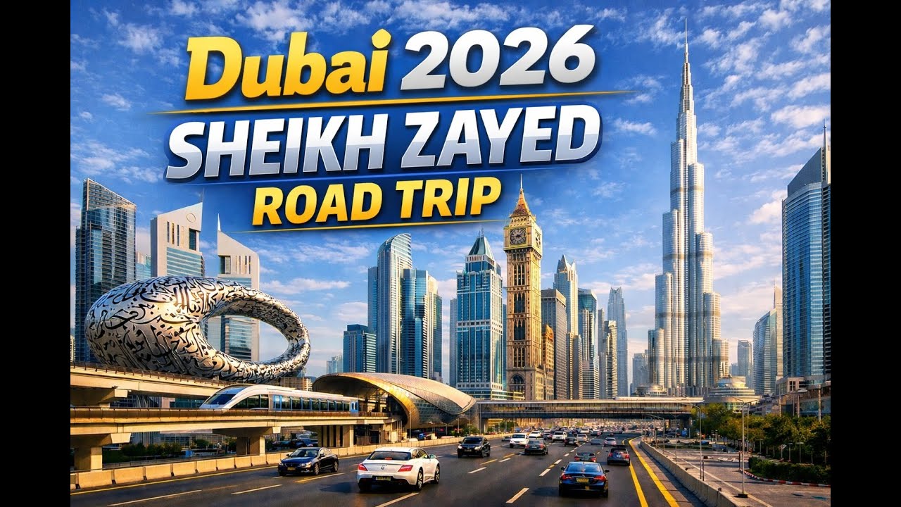 Sheikh Zayed Road Dubai 🇦🇪  😱|  Tall Buildings & Luxury Cars | Full Dubai Feel 2026 4K