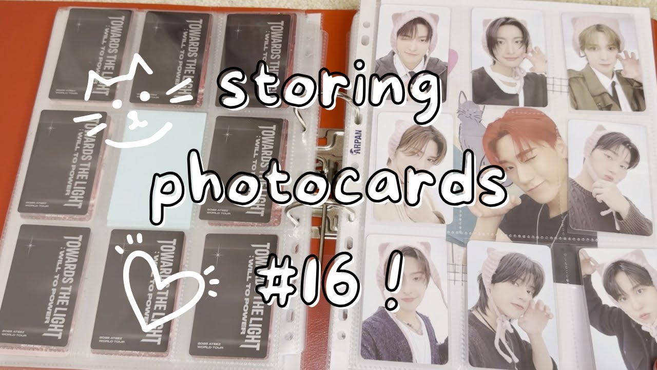 the results of my downsizing... ⟡ storing photocards #16 (feat. ateez, xikers, shinee + more)
