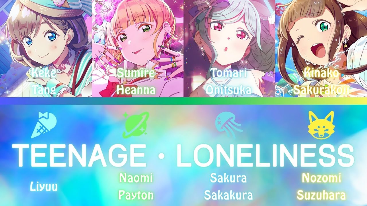 Teenage・Loneliness (ティーンエイジ・ロンリネス)- Liella!- [FULL] (ROM/ENG/KAN) [LYRICS + COLOR CODED] Love Live!