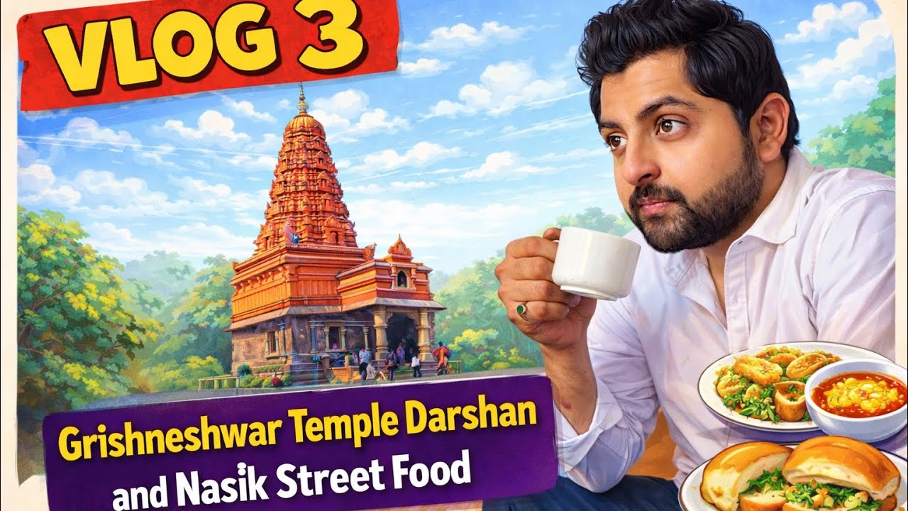 Grishneshwar Jyotirling Darshan 🙏 + EPIC Nasik Street Food! | Vlog 3