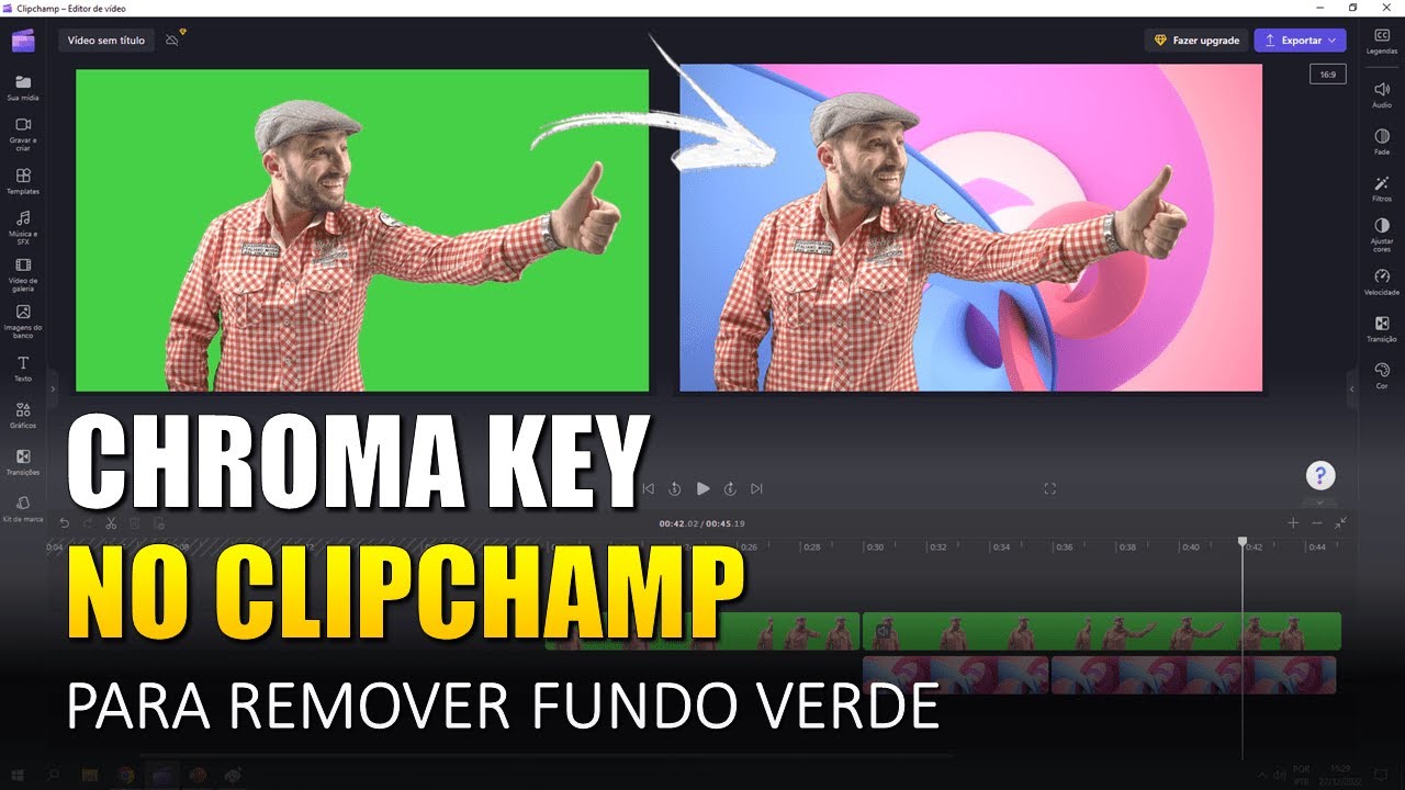 EFEITO CHROMA KEY - Fundo Verde no CLIPCHAMP [Fácil e Rápido]