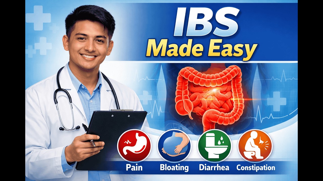 Irritable Bowel Syndrome (IBS) Explained in Nepali | Symptoms,Causes & Management | CEE Medico Nepal