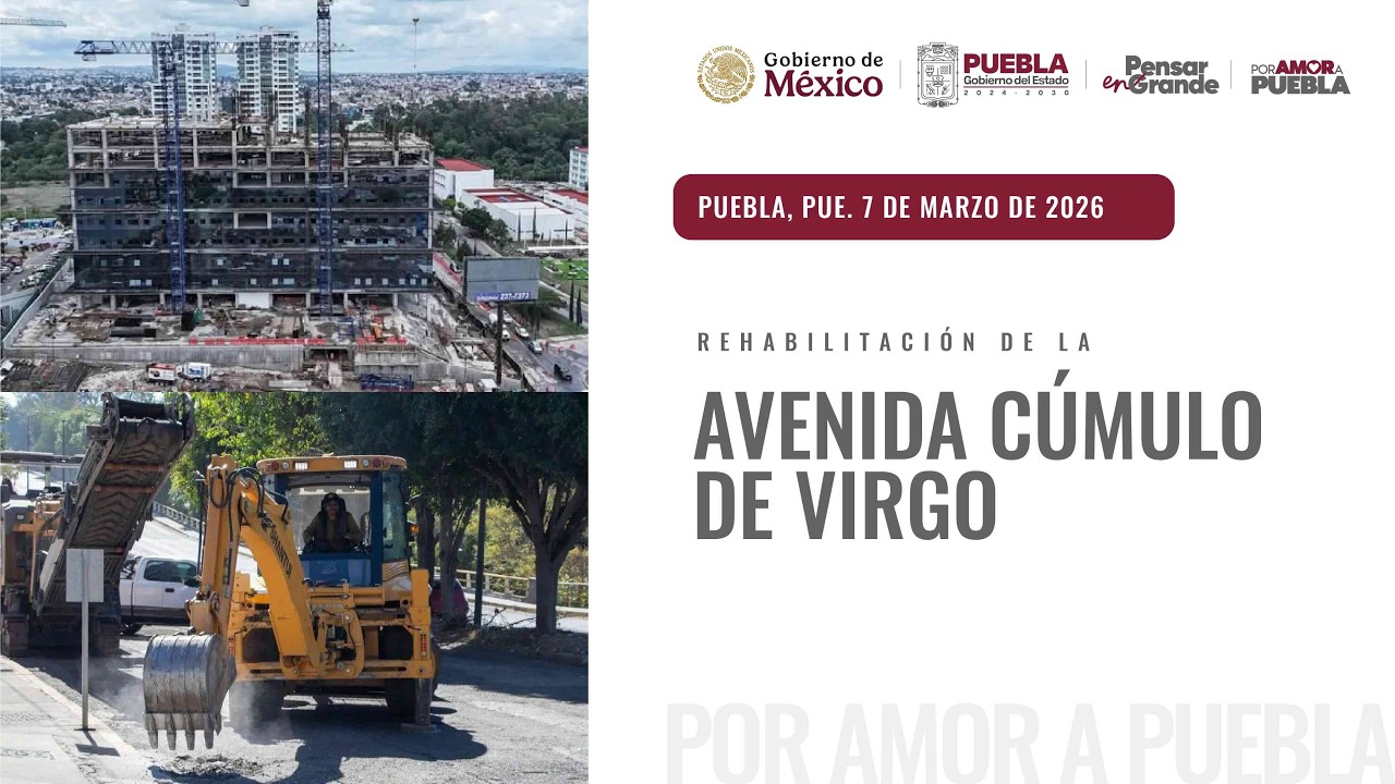 Supervisión de obras en la Avenida Cúmulo de Virgo y el nuevo edificio de Finanzas y Administración