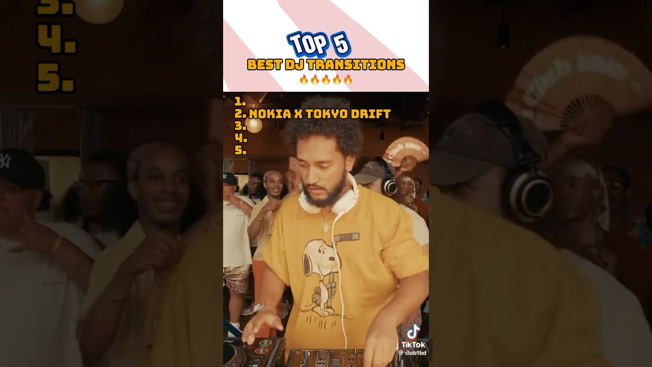 Ranking Top 5 Best DJ Transitions #rankings #top10 #top5 #djtransition #transitions #dj