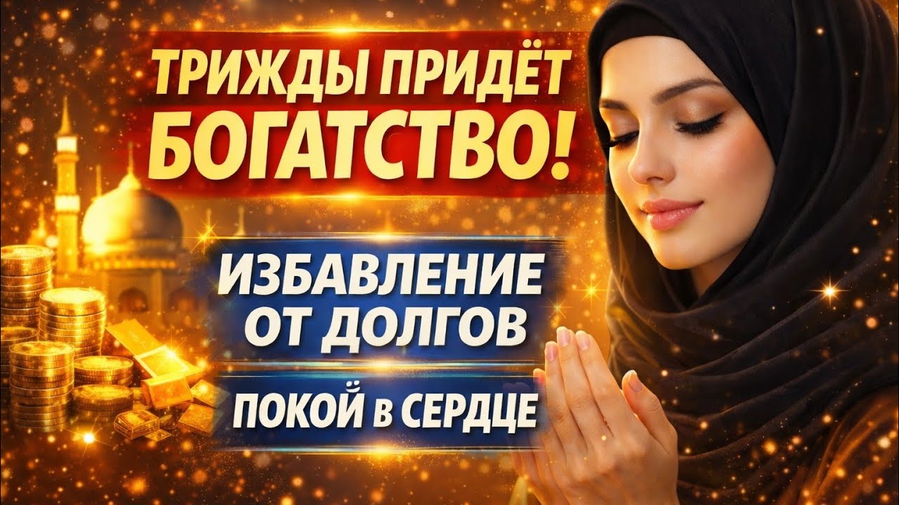 Трижды придёт богатство: избавление от долгов и покой в сердце по воле Всевышнего 💯✨️