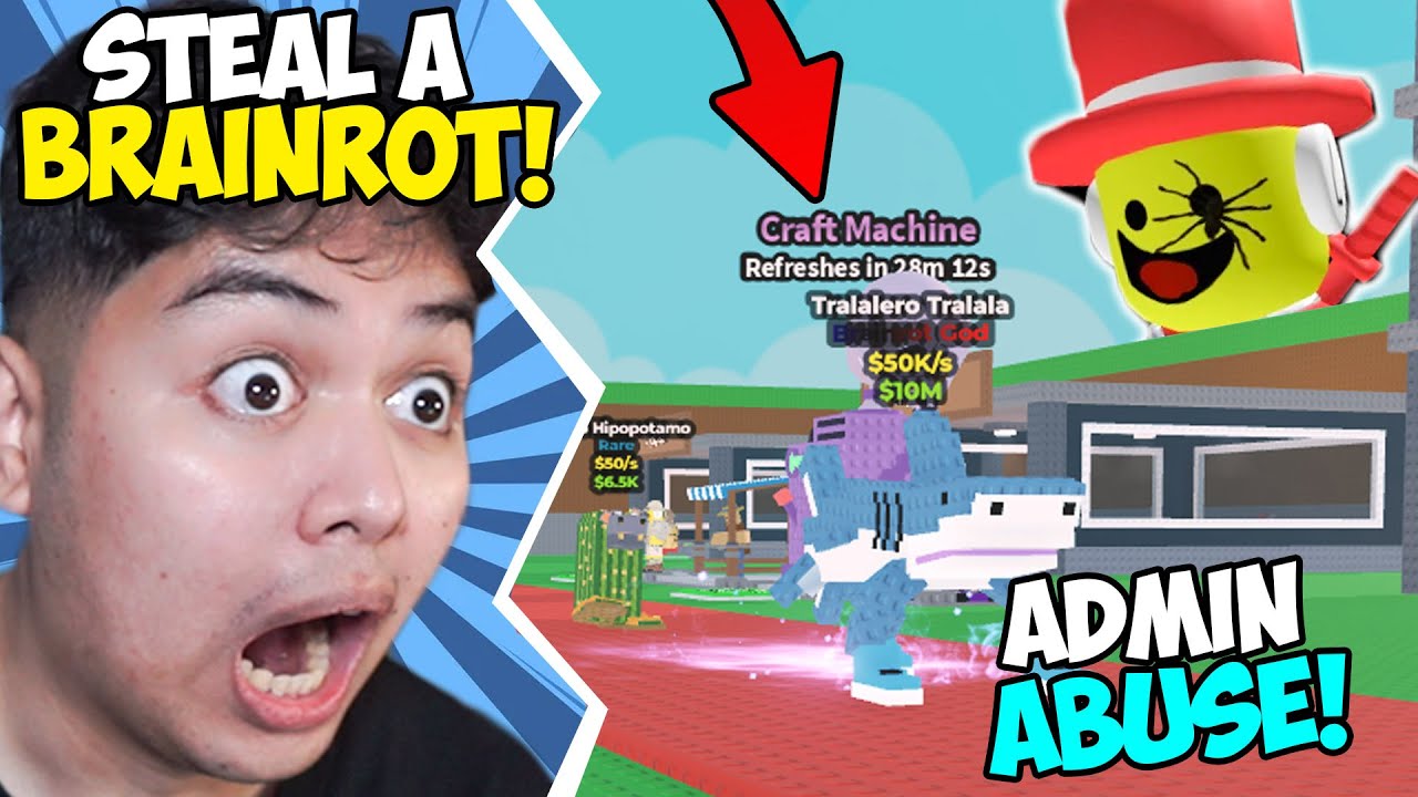 24MILLION ADMIN ABUSE SA STEAL A BRAINROT! | Steal A Brainrot #9