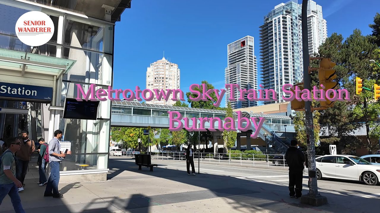 Vancouver street walk, EP343- Metrotown SkyTrain Station, Burnaby