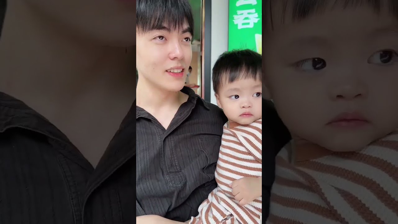 潘爸乐爷vlog：宝宝不小心吃到辣的肯德基，一秒钟辣出了800个表情！对不起潘爸真的不是故意的！baby leye & pan #dadlife #baby #babyboy #family