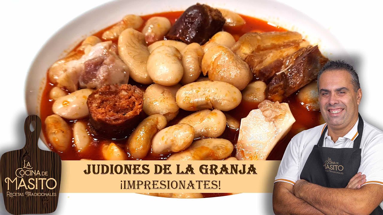 Judiones de la granja, una receta tradicional de las de chup chup, Receta de legumbres fácil