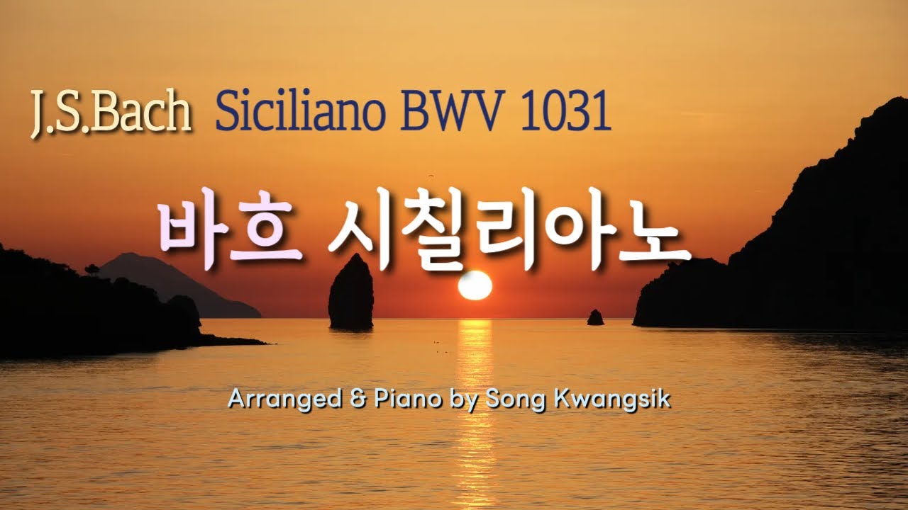 🎹 J.S.Bach / Siciliano BWV 1031 / 바흐 시칠리아노 BWV 1031 / 1 hour