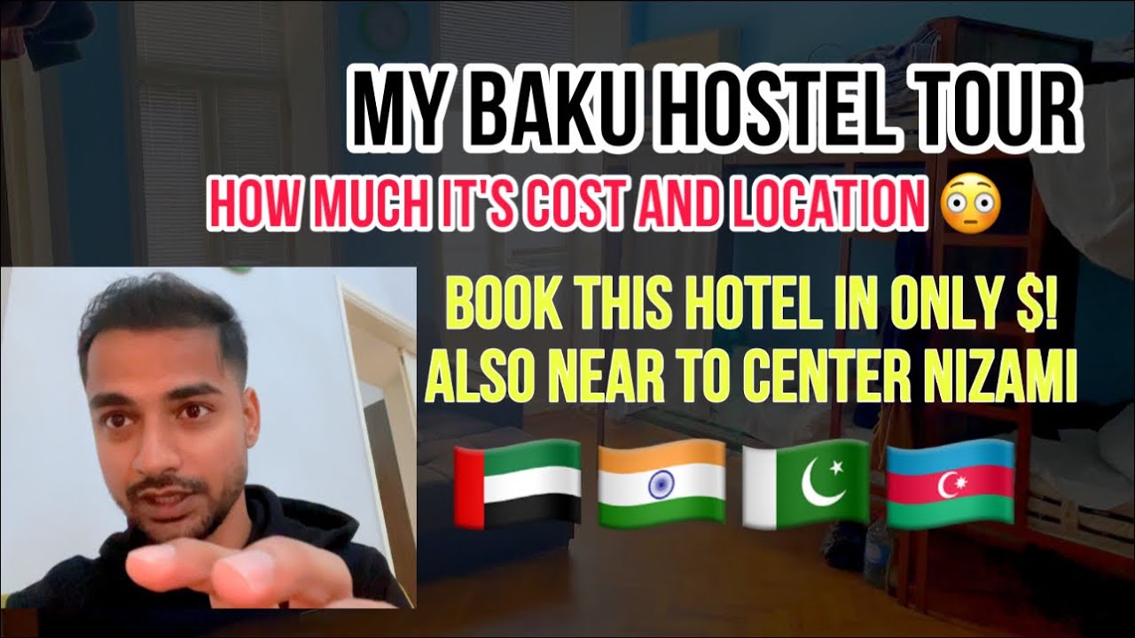 My Hostel Tour In Baku | Shocking price and best location | 15 Minutes From Nizami | only 😳$ ! I