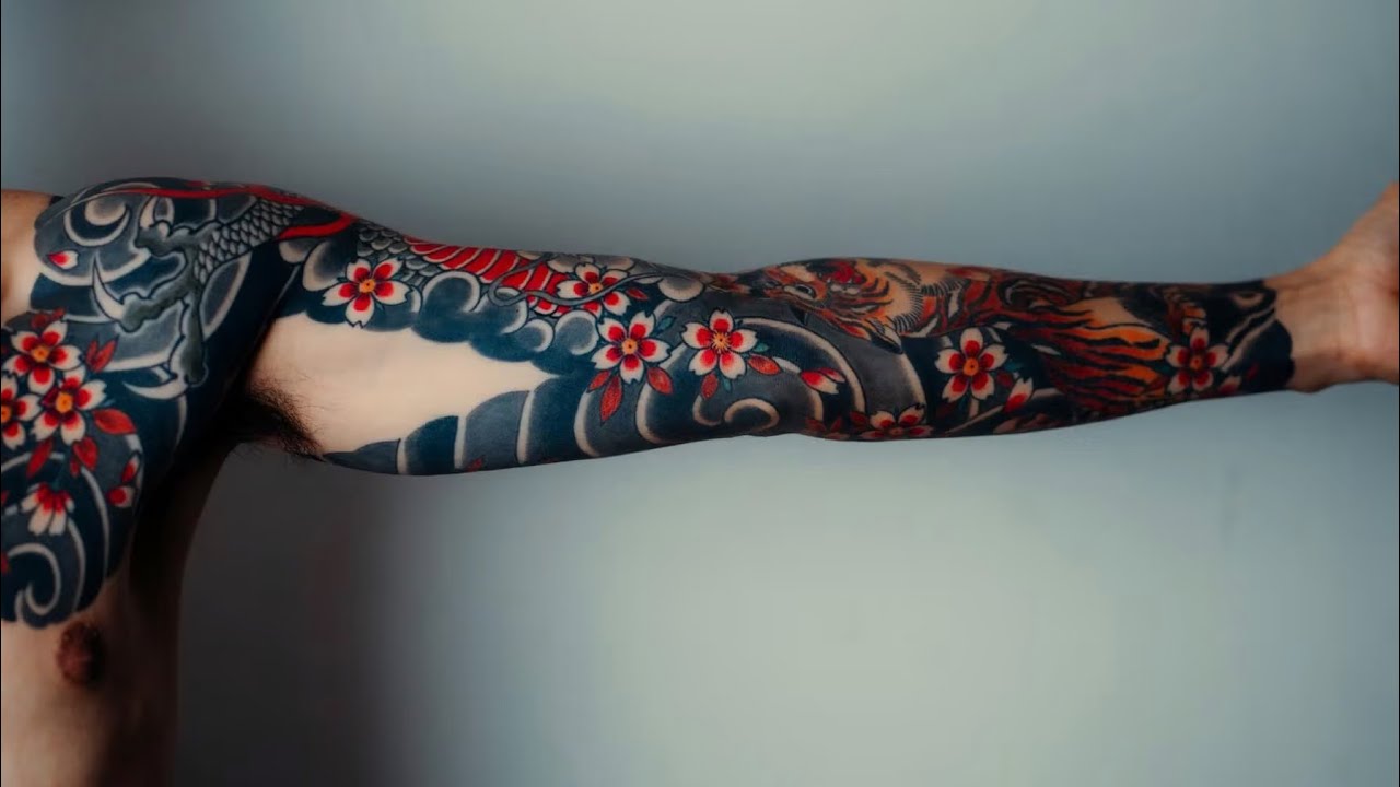 Tiger VS Dragon Japanese full sleeves Tattoo session | Nepali vlog | Tattoo Vlog