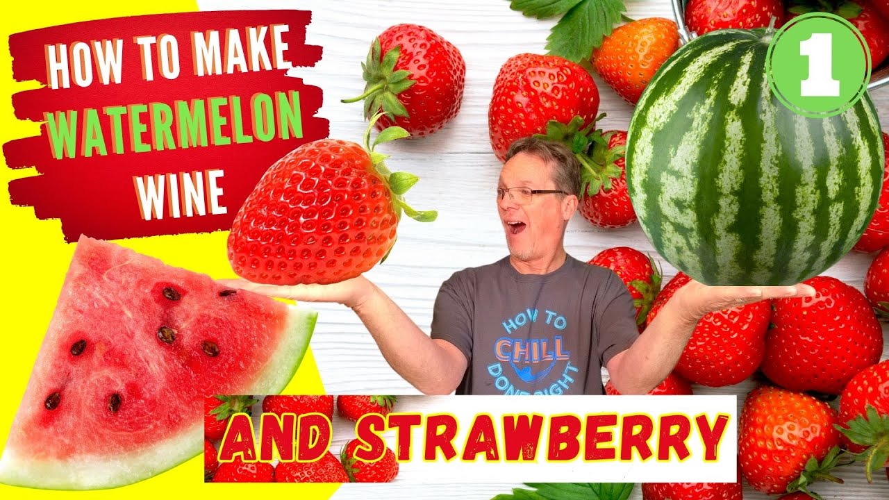 Watermelon Wine, Strawberry Wine and Strawberry Watermelon Wine - The Only Recipe You Ever Need - 1