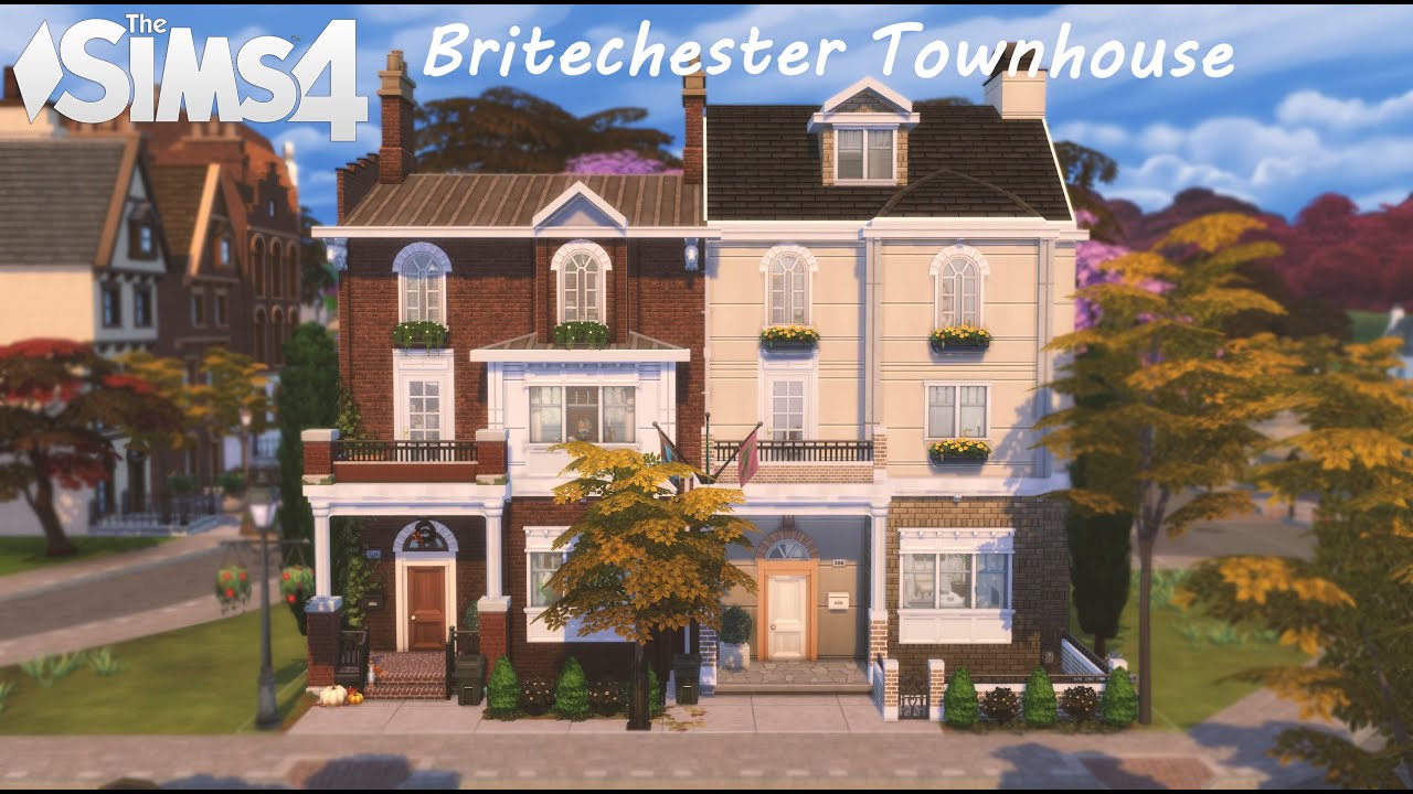 Britechester Townhouse  (noCC) THE SIMS 4 | Stop Motion