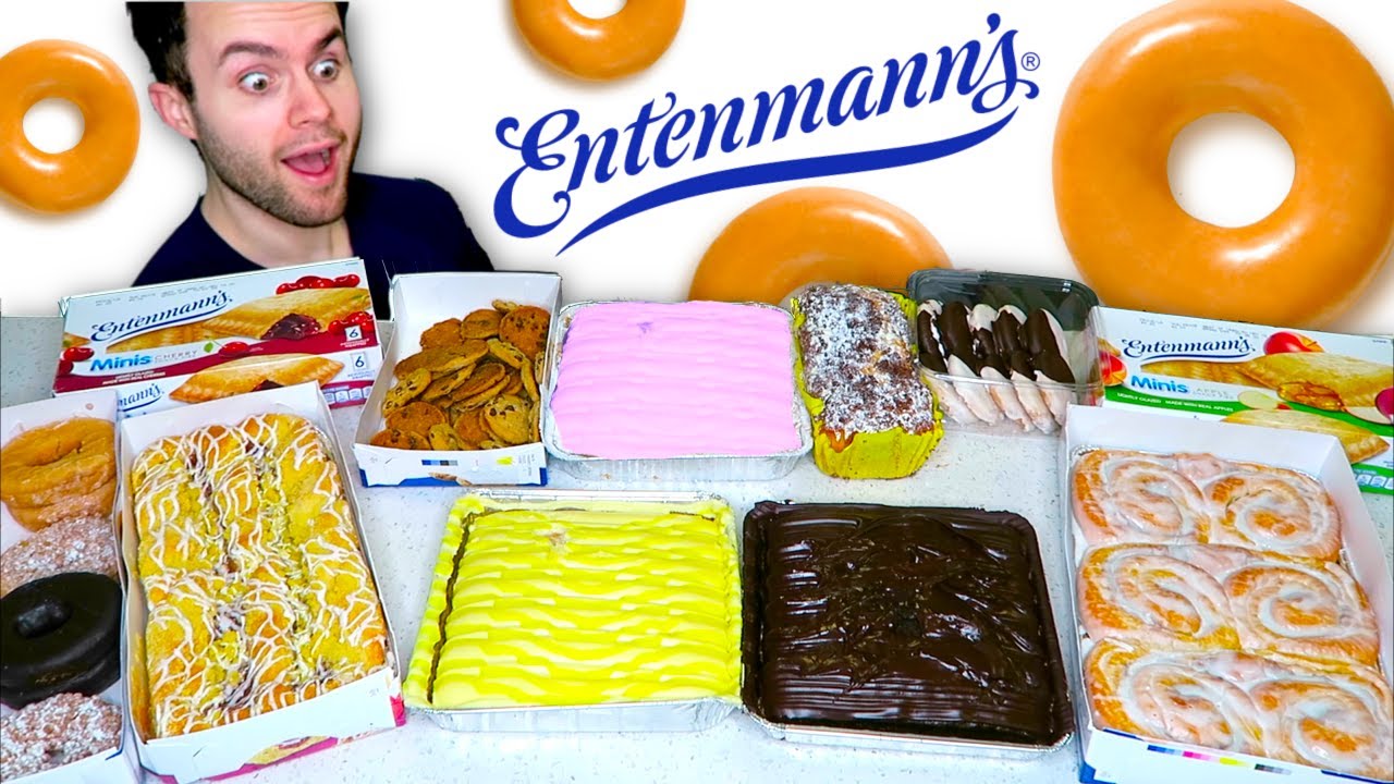I ate Entenmann's WHOLE MENU... Best & Worst! Cakes, Donuts, Cookies Taste Test!