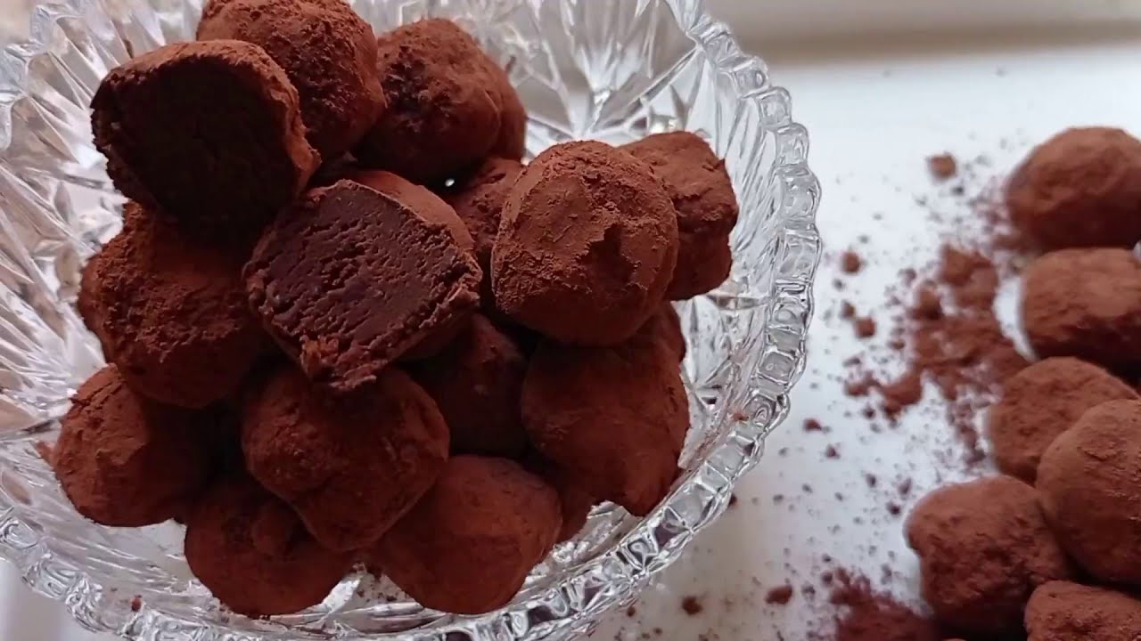 truffes au chocolat حلوة الكمأة او تروف الشكلاطة بطريقتي المبسطة والمبتكرة...