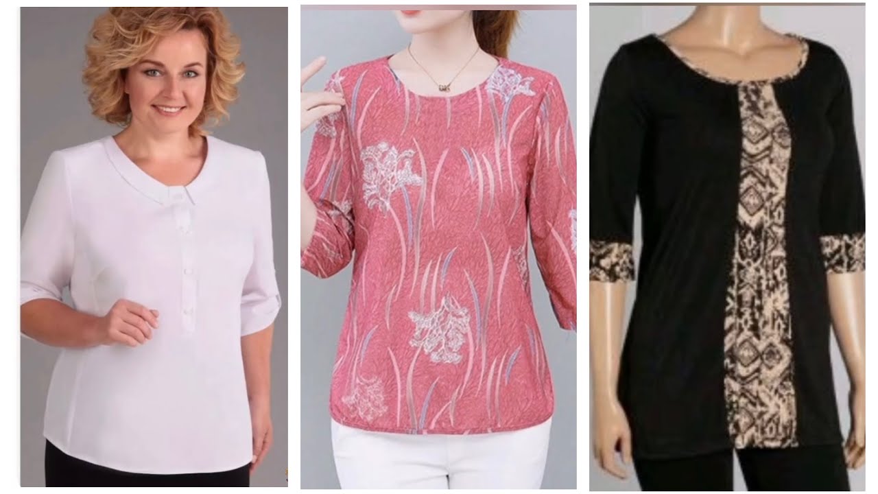 Mira estas HERMOSAS ideas de BLUSAS en tallas grandes para Dama 👚