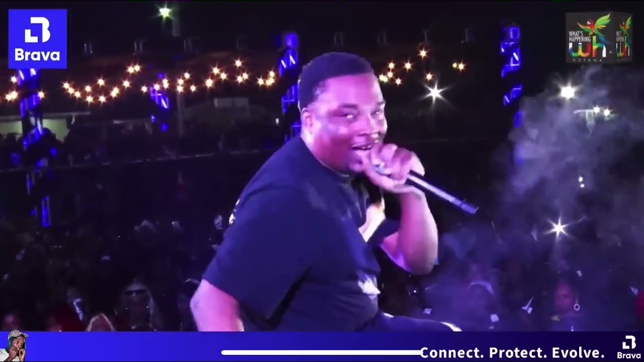 Mafi AKA 1Mile Live preform in GUYANA Linden All black 2024