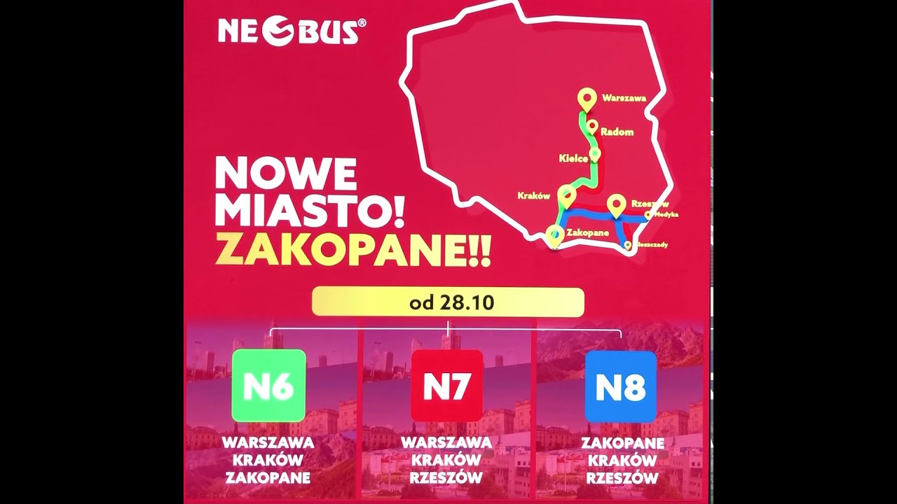 WARSZAWA - ZAKOPANE NEOBUS EXPRES