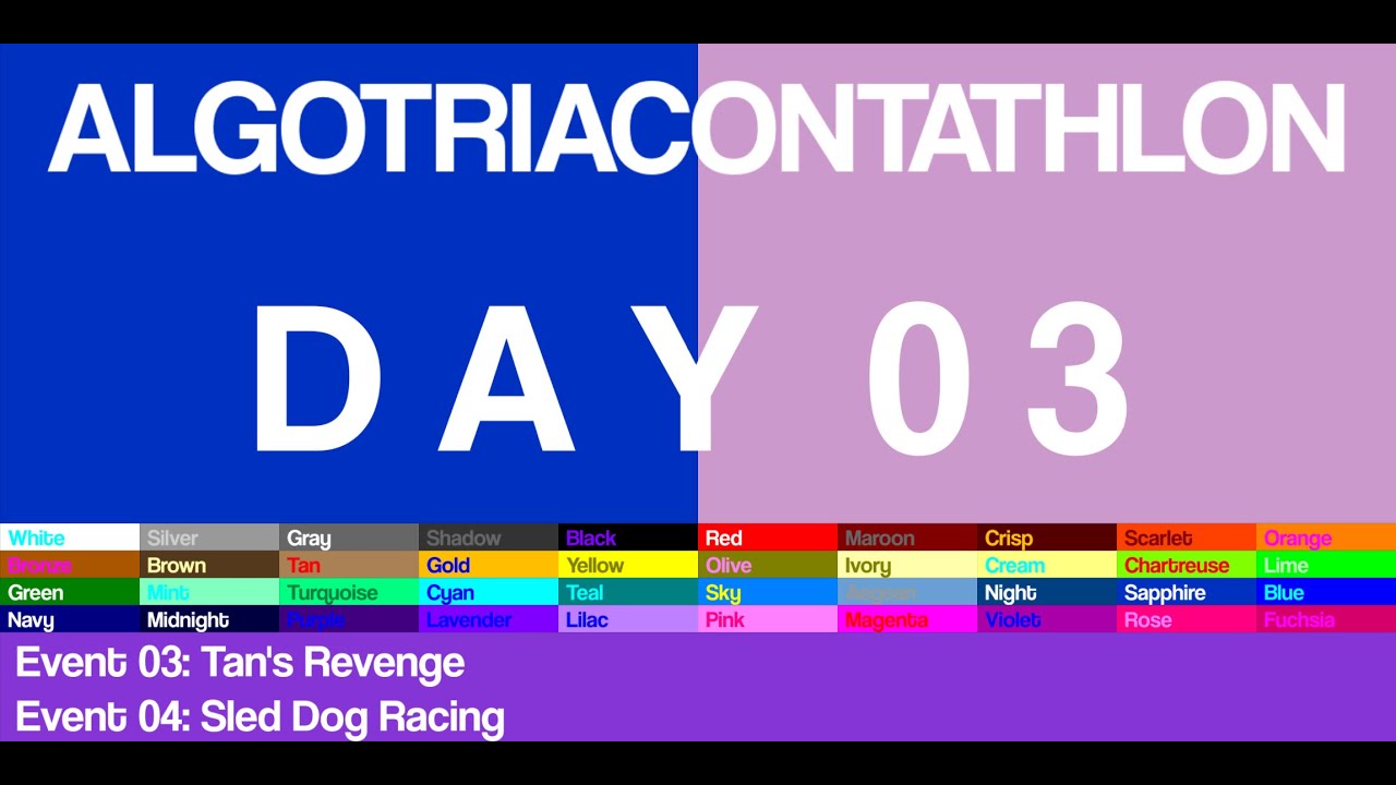 Algotriacontathlon Day 3