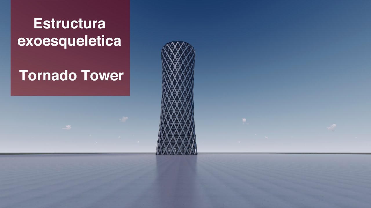 Estructura exoesqueletica II Tornado Tower II Archicad + Grasshopper