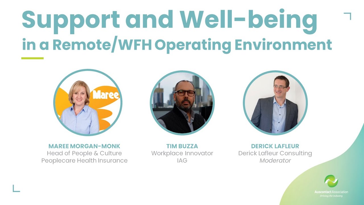 Remote Working Masterclass Series: Support and Well-being