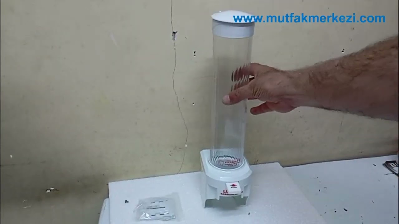 Karton Bardak Alma Otomatı - Basınca Otomatik Bardak Veren Bardaklık