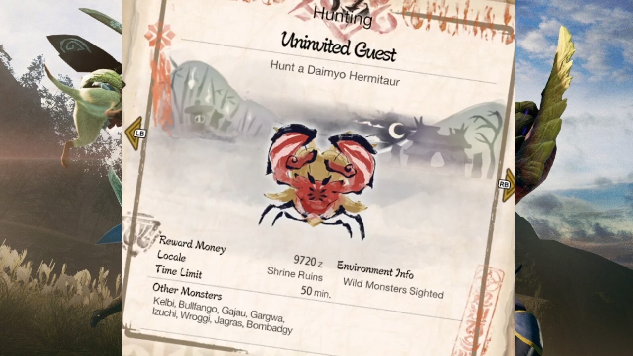 Uninvited Guest | Monster Hunter Rise: Sunbreak Hub Quest 132