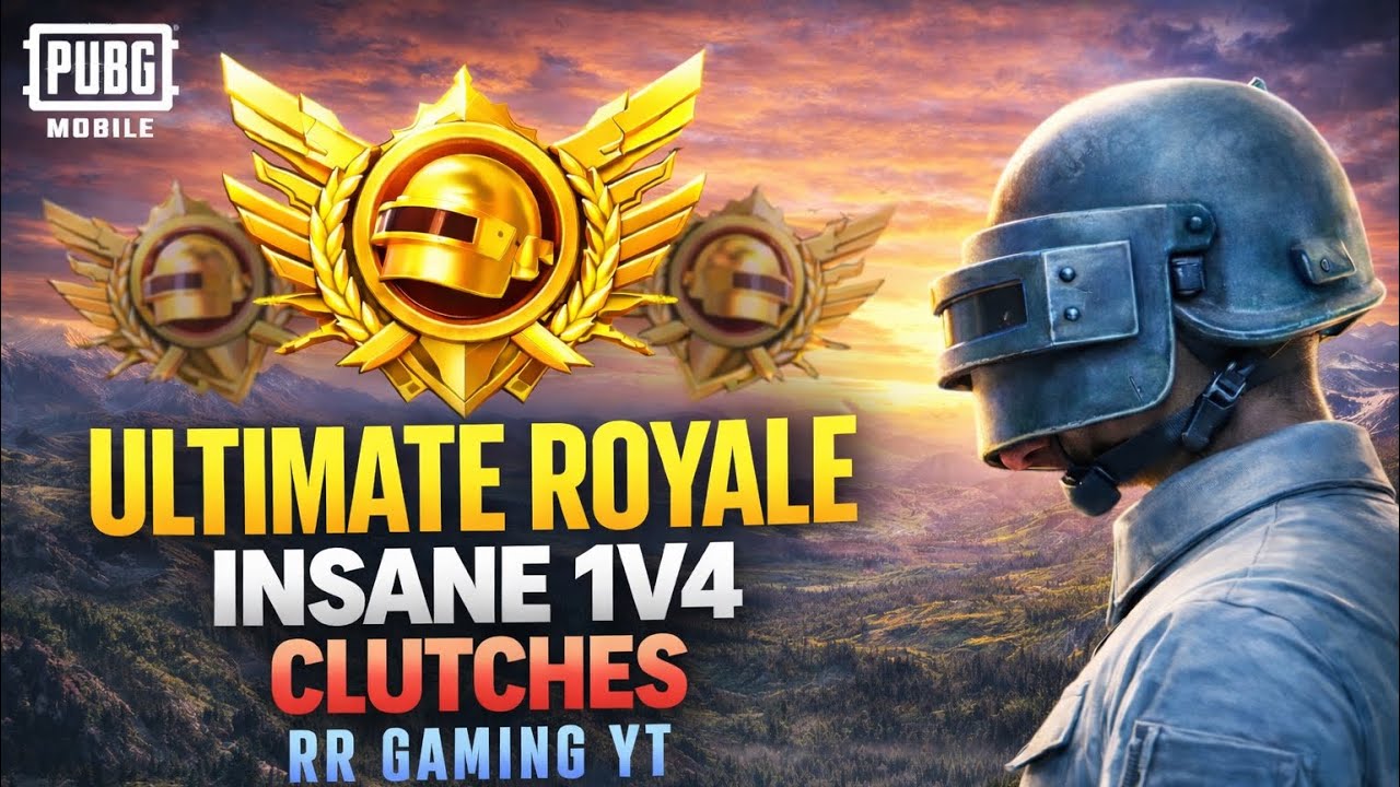 Pubg mobile ultimate royale insane 1 v 4 clutches 😎 