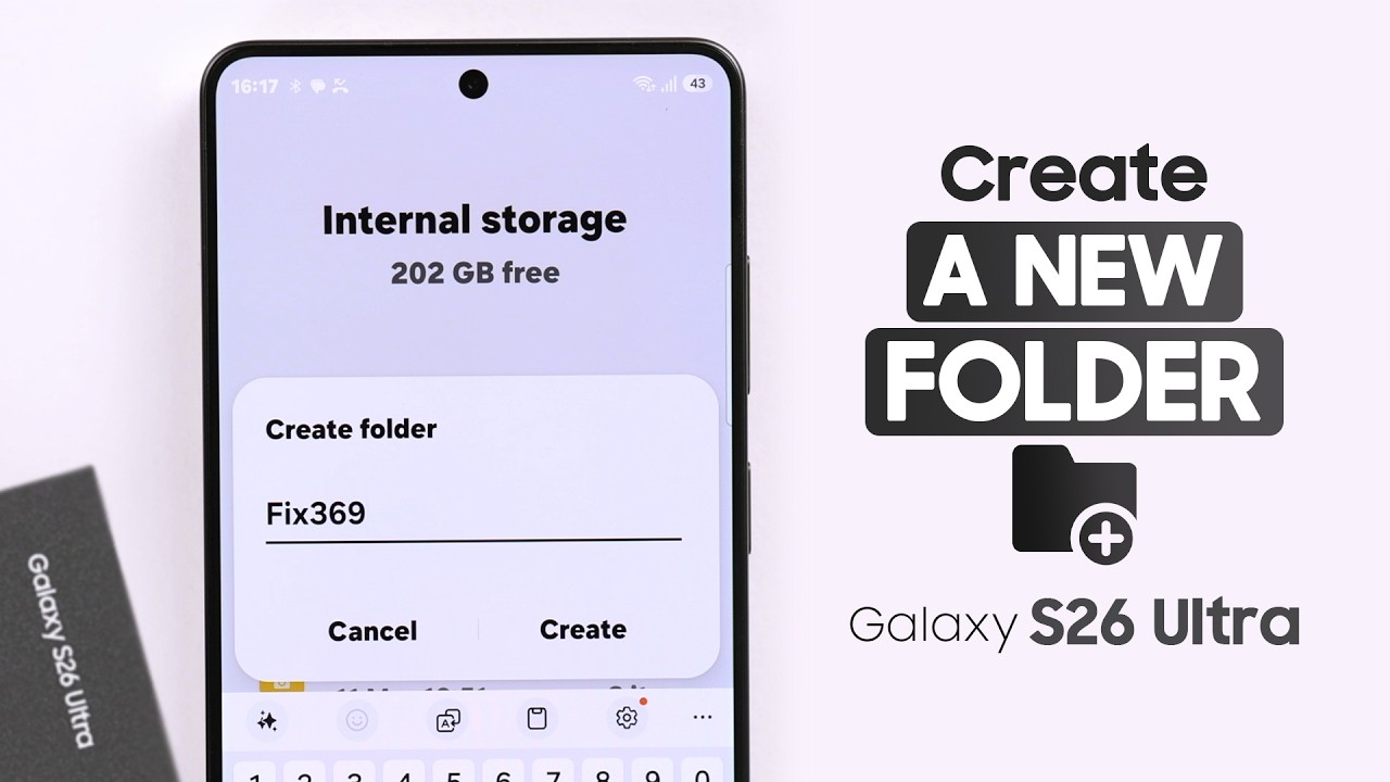 Samsung S26 Ultra: How to Create a New Folder in My Files!