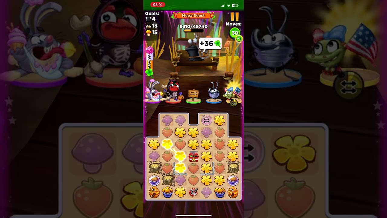 Best Fiends Mega Boost 1 Minute #2