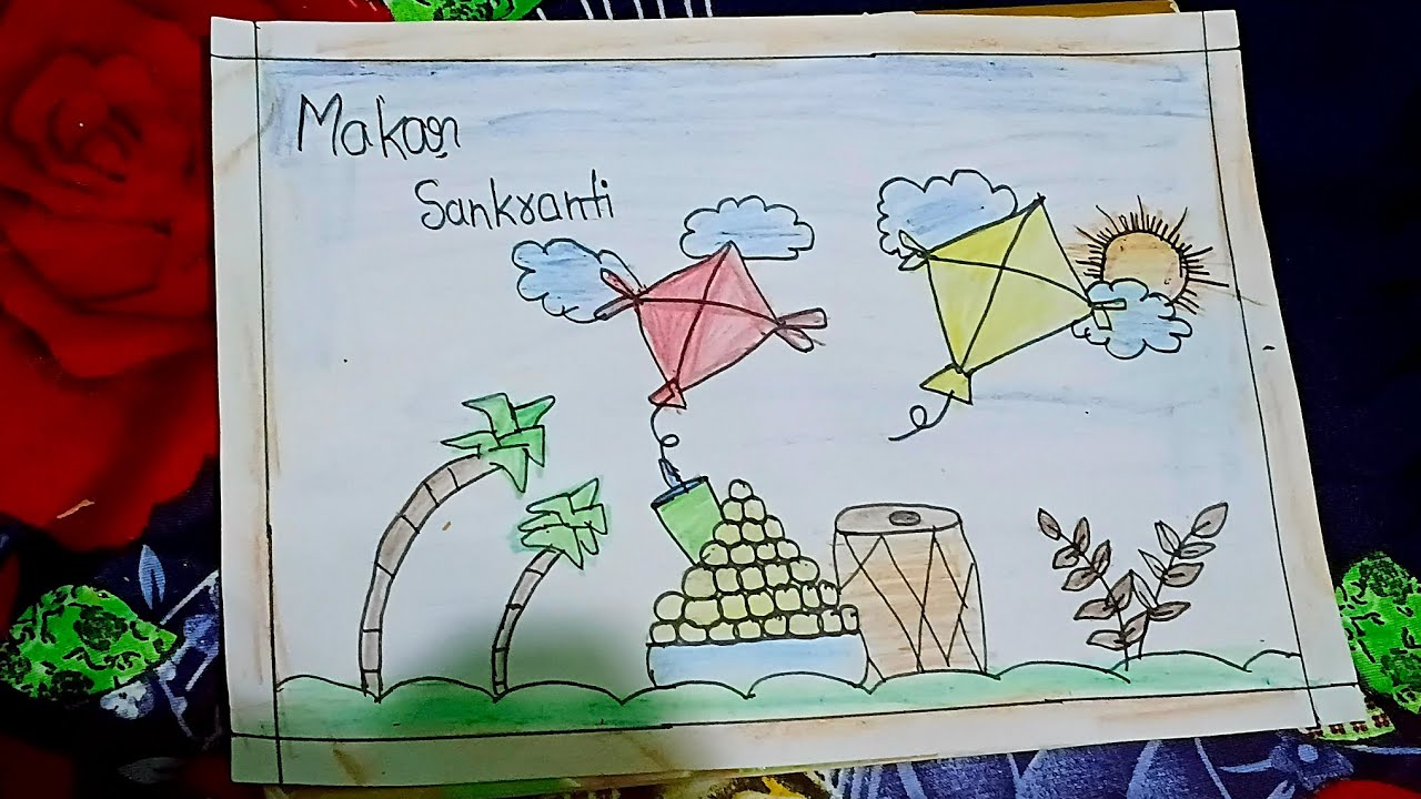 || MAKAR SANKRANTI DRAWING IDEA|| 💡 || EASY DRAWING IDEA FOR MAKAR SANKRANTI ||