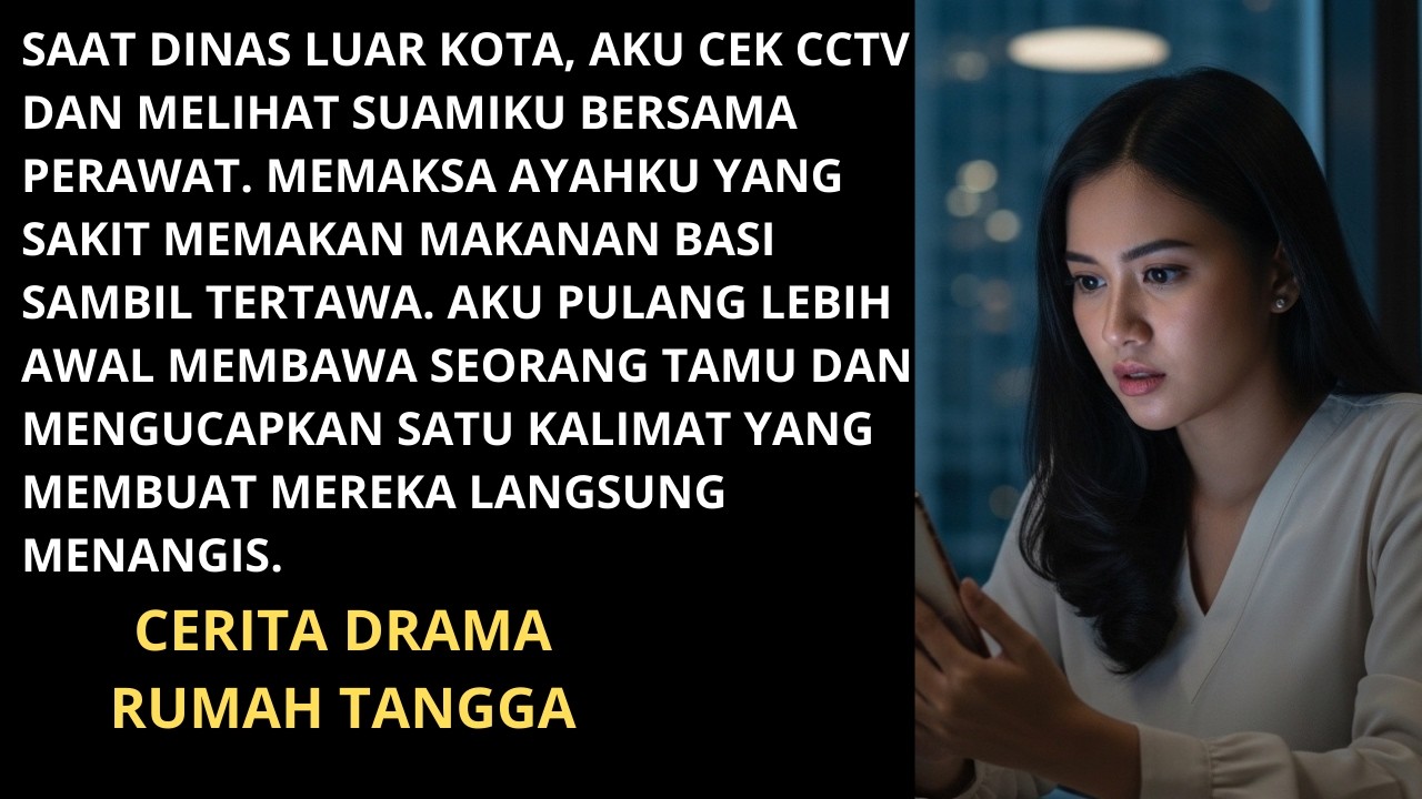 SAAT DINAS LUAR KOTA, AKU CEK CCTV SUAMIKU DAN PERAWAT MEMBERIKAN AYAHKU MAKANAN BASI...