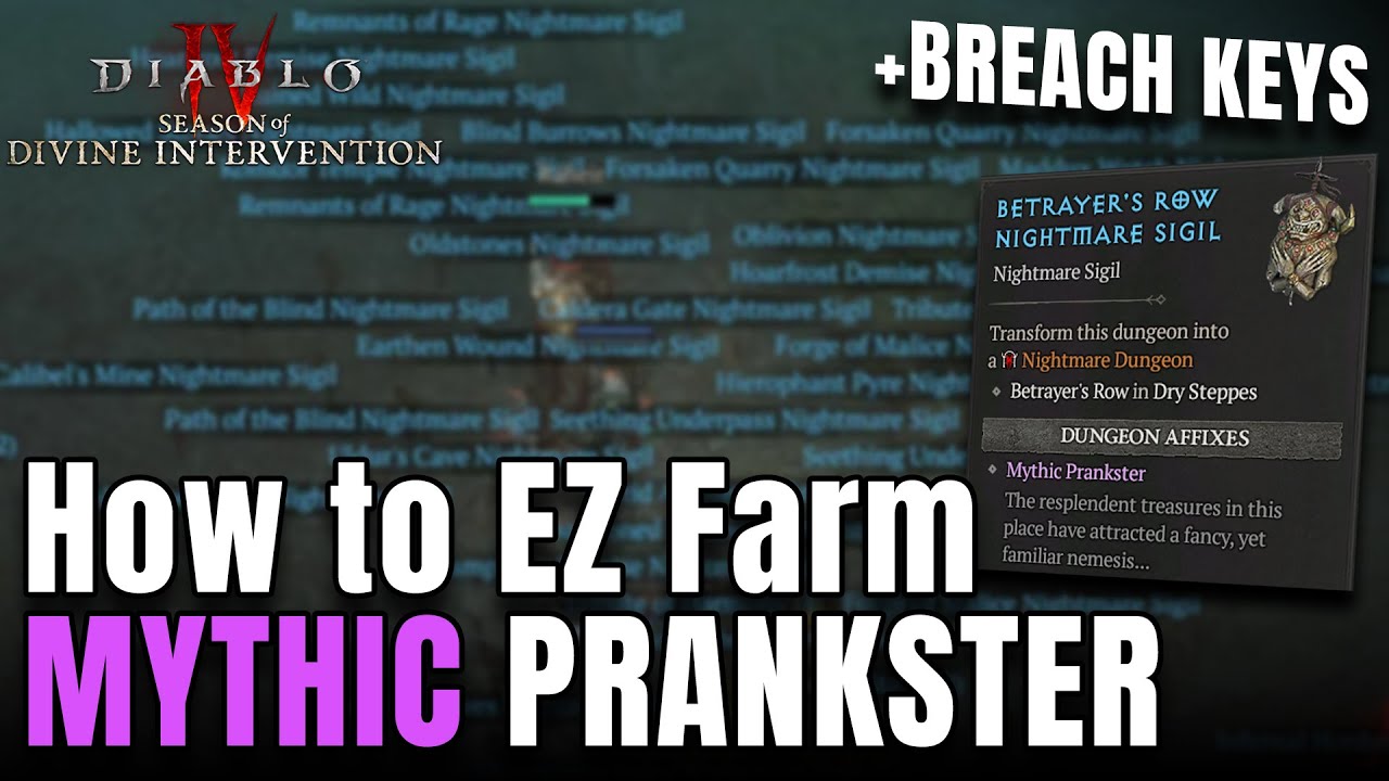 How to EZ Farm MYTHIC PRANKSTER & BREACH Keys in Season 11