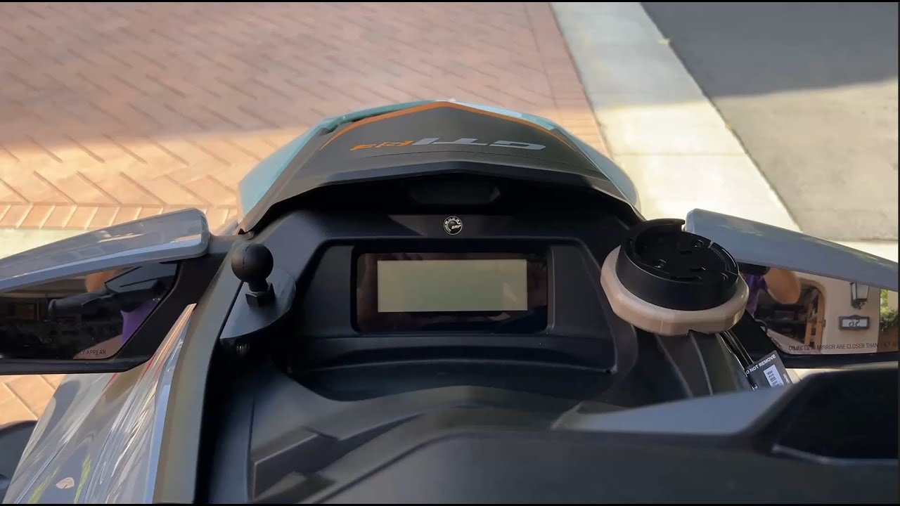 Puck Mount for Garmin Striker on a Sea Doo GTI SE plus Ram Mount for GoPro