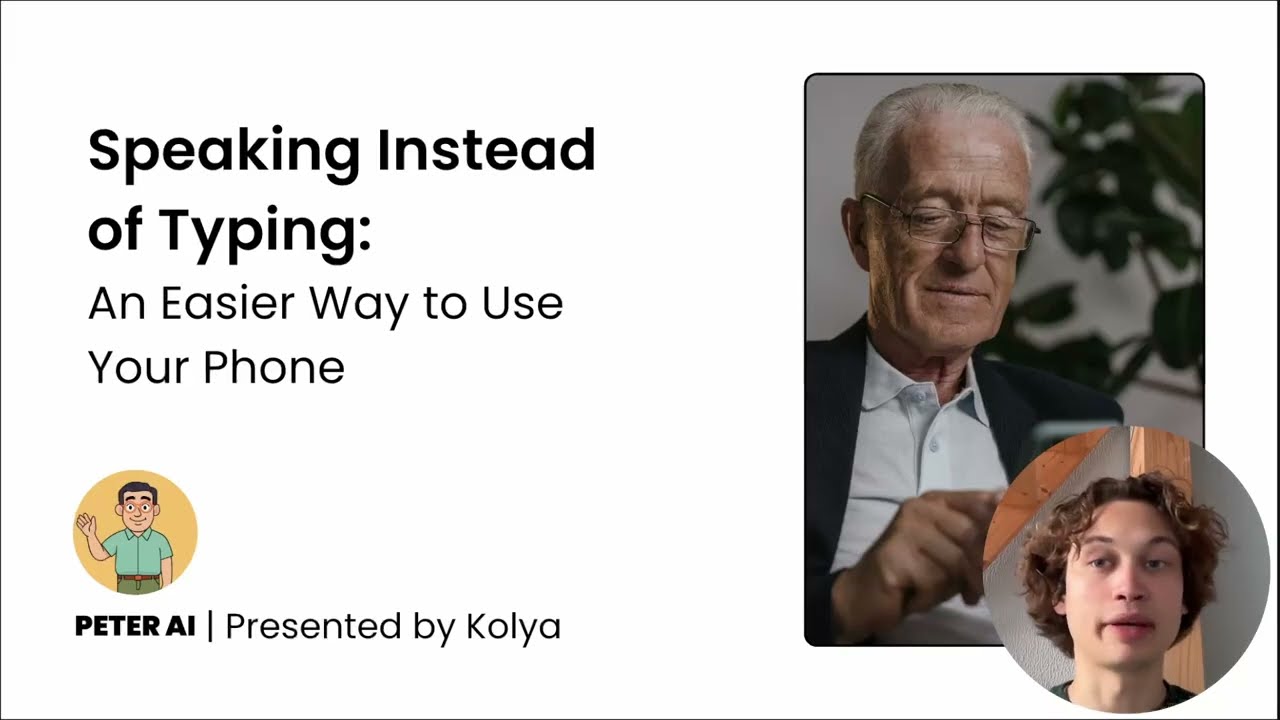 Speaking Instead of Typing. How to use dictation (iPhone) | PeterAI Free Educational Seminars