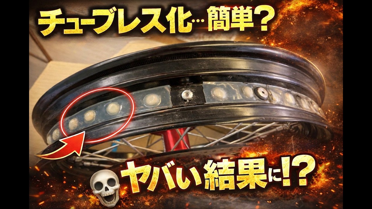 21/18→17インチ化！チューブレス化の工程と失敗しない注意点を徹底解説
