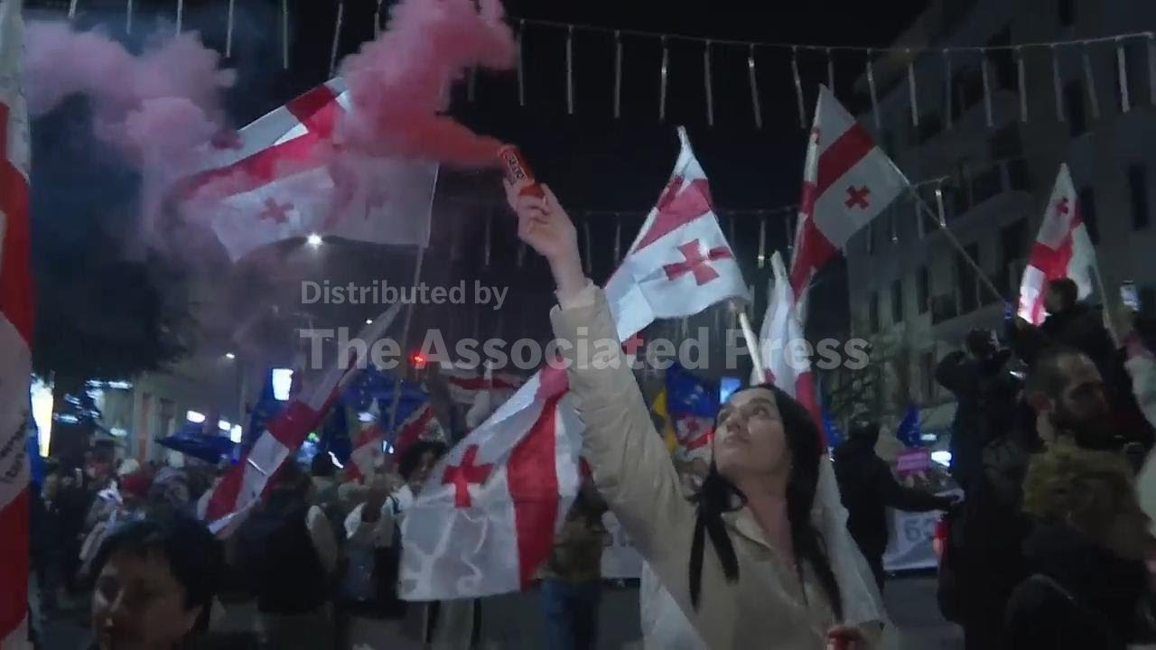 Georgia marks a year of protests since EU talks stalled and crackdown intensified