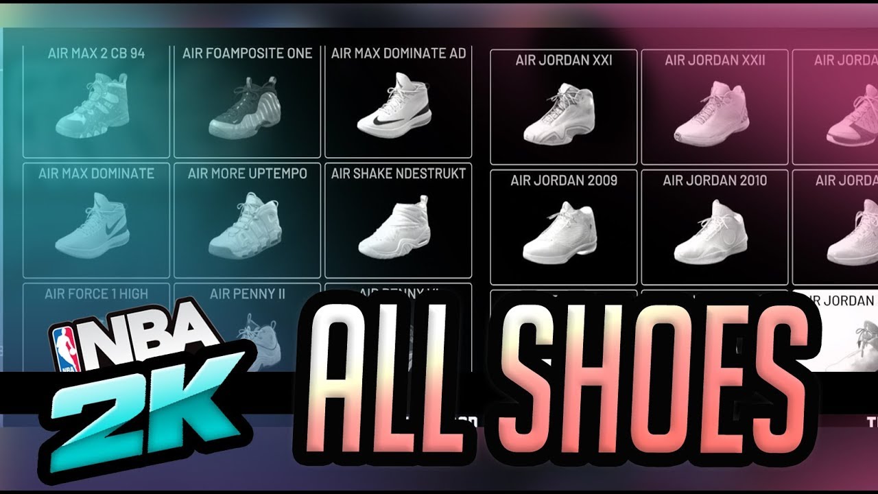 NBA 2K20  - All Shoes and Shoe Brands