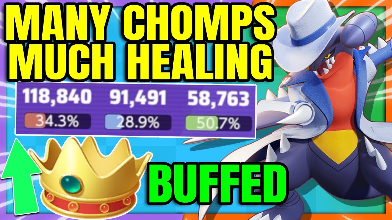 GARCHOMP is the Perfect Pokemon for BUFFED DRAIN CROWN | Pokemon Unite
